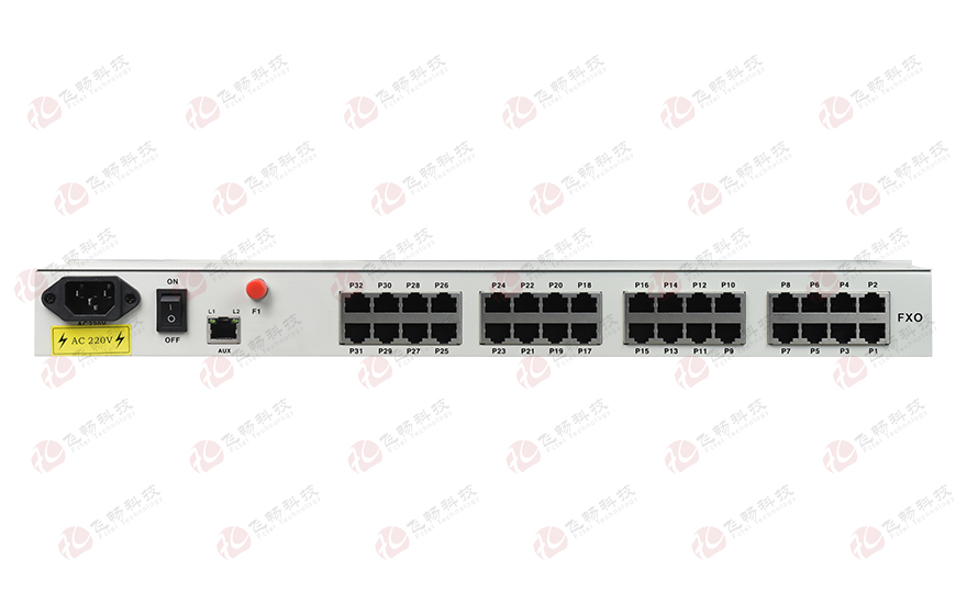 飛暢科技-32路電話+16E1+4FE+4GE+2路數(shù)據(jù)+SNMP+console（19英寸，物理隔離）電話光端機(jī)